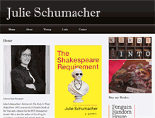 Tablet Screenshot of julieschumacher.com